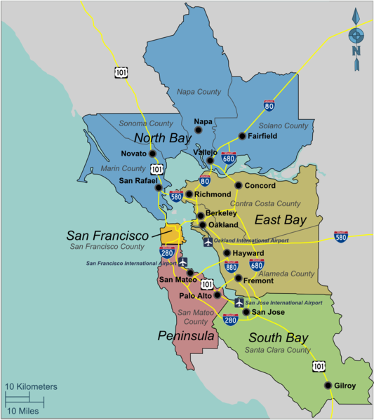 Serving area map